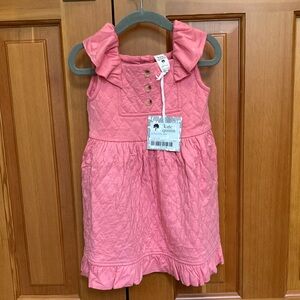 Kate Quinn Pink Quilted Ruffle Dress NWT 18-24 months